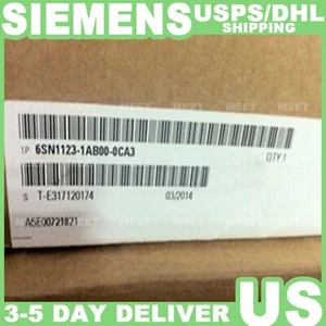 New Siemens 6SN1 123-1AB00-0CA2 6SN1123-1AB00-0CA2 SIMODRIVE 611 POWER MODULE - Picture 1 of 1