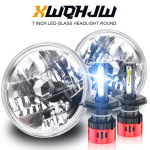 Pair 7Inch LED Headlight Round HI/LOW Sealed Beam for Chevy Pickup Truck 3100 - Picture 1 of 10