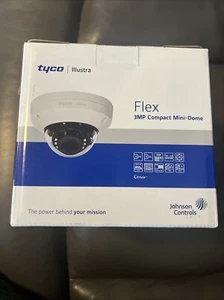 Tyco Illustra Flex 3MP Compact Mini Dome Security Camera IFS03-C10-OI03 Open Box - Picture 1 of 5
