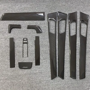 11*Dry Carbon Fiber Car interior Cover Trim Set For Porsche Panamera 971 17-23 - Foto 1 di 13