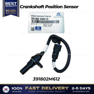 ⭐Genuino⭐ Sensor de posición del cigüeñal 391802M612 para Hyundai Accent Kia Rio Foto 1 de 2