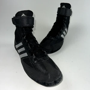 adidas Men's Combat Speed Wrestling, MMA, Boxing Shoes BLK/SLVR US 10.5, UK 10 - Picture 1 of 12