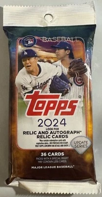 2024 TOPPS UPDATE SERIES GUARANTEED Auto / Autograph HOT PACK Paul Skenes? - Image 1 of 2