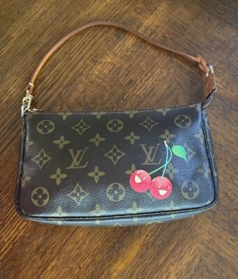 LOUIS VUITTON монограмма вишни вишни Pochette аксессуары мешок сумочки сумка - Изображение 1 из 4