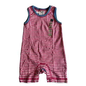 Gap Baby pink striped, sleeveless, shorts one piece. Size NB. - Picture 1 of 4