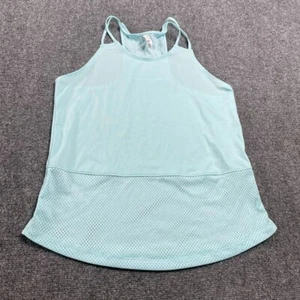 Women's Blue Active Running Training Breathe Lux Pullover Tank Top Shirt Size M - Picture 1 of 15
