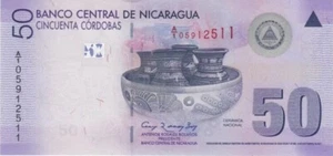 Banconota Nicaragua 50 Cordobas nd 2007-2012. Fifty Cordobas non in circolazione. Bill - Foto 1 di 2