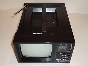 Broksonic Deluxe Portable 5” black & white Tv model no.CTRE684UL - Picture 1 of 1