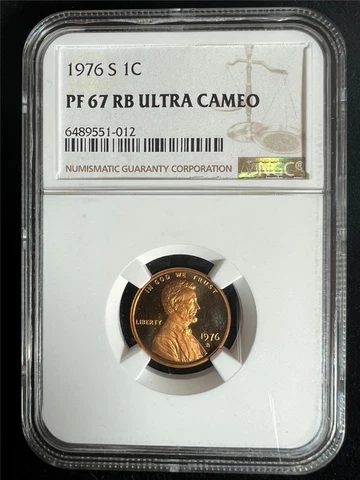 1976 S LINCOLN CENT PROOF NGC 1C SOLO TOP POP IN PF67 RB ULTRA CAMEO SKU 3180 Cover