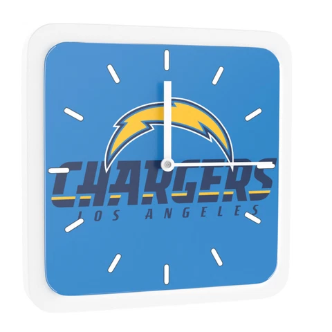 New 3 in 1 NFL Los Angeles Chargers Home Office Decor Wall Desk Magnet Clock 6" Cover