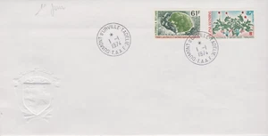 LETTRE TAAF 1974  FDC 1ER JOUR YT 52 53 / FLORE TERRES AUSTRALES ET ANTARCTIQUES - Imagen 1 de 1
