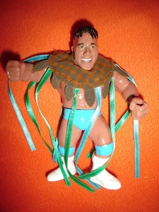 ROCKY MAIVIA FIGURE HASBRO CUSTOM WWE WRESTLING RARE COLLECTIBLE THE ROCK WWF - Picture 1 of 3