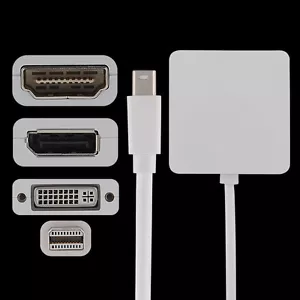 3 In 1Mini Display Port Thunderbolt to DP DVI HDMI Adapter Cable For MacBook - Bild 1 von 7