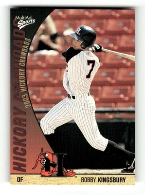 2003 Multi-Ad Hickory Crawdads Update #24 Bobby Kingsbury NM-MT very rare BXCP02 - Image 1 of 2
