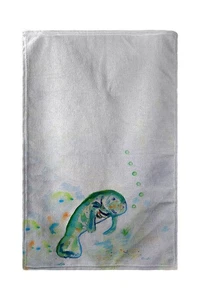 Betsy Drake Betsy's Manatee Kitchen Towel - Picture 1 of 1
