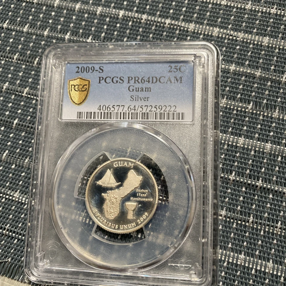 2009s washington quarter proof silver guam - Image 1 of 2