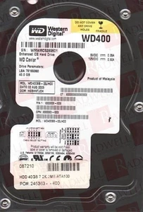 WESTERN DIGITAL WD400BB-22JHC0 / WD400BB22JHC0 (USED) - Picture 1 of 1