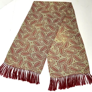 Vintage Men's Paisley SCARF Cravat by Tootal-60s Scooter Mod style-45 x11 inches - Picture 1 of 8