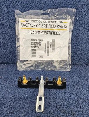 (QTY 2) Whirlpool W10245259: Oven Range Terminal Block - Image 1 of 4