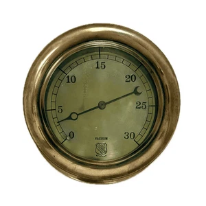 Messing Vakuummessgerät von Ashcroft MFG. Co. - 10,75" - Bild 1 von 6