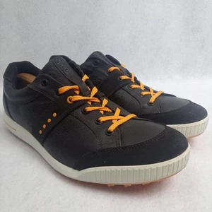 ECCO Men’s Street Premiere Spikeless Golf Shoes – Size 13 – Black w/ Yellow EUC - Picture 1 of 23