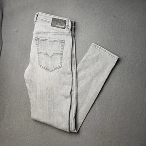 Diesel Sleenker-X Jeans Uomo 33x32 Grigio Slim Skinny Elasticizzato Denim Bottoni Fly Pant - Foto 1 di 13