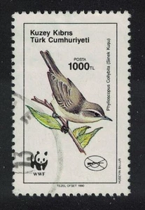 Turkish Cyprus Chiff-chaff Bird WWF 1990 Canc SG#281 MI#278 Sc#276 - Picture 1 of 1