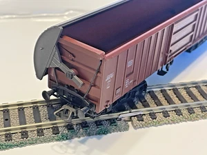 H0 scale, Roco DB freight car, swing roof, 1:87 DC -mint condition, boxed - Picture 1 of 13