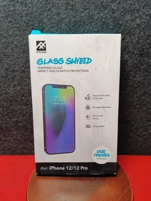IFrogz Glass Shield Tempered Glass Protector iPhone 12 / 12 Pro - Image 1 of 2