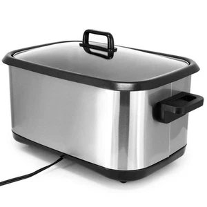 MegaChef Multi Cooker 8 qt 12-in-1 Stainless Steel Silver Sous Vide LED Display - Picture 1 of 8