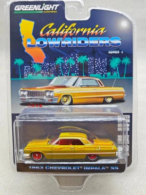 Green Light 1:64 1963 Chevrolet Impala SS - Gold/Yellow  collectibles gifts toys - Image 1 of 2