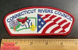 Patch spalla vintage CONNECTICUT RIVERS COUNCIL boy scout BSA - Foto 1 di 6