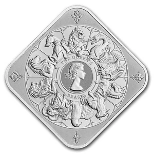 10 oz Sztabka srebra - Sztabka kompletu Królewska Mennica Królowej Bestii - Zdjęcie 1 z 3