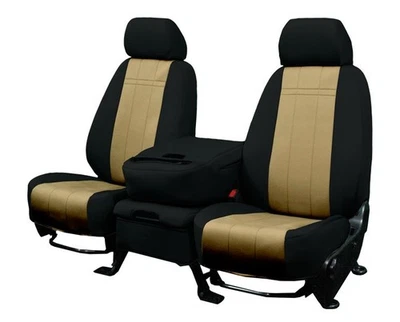 CalTrend Car Seat Covers Fit Ford Transit-150|Transit-250 2015-2024 Beige - Image 1 of 4