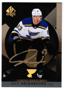 24/25 2024 SP AUTHENTIC JAKE NEIGHBOURS #72 BASE MYSTERY BLACK AUTOGRAPH AUTO - Picture 1 of 2