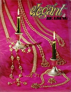 Folleto artesanal vintage 1973 elegante con cuentas para hacer joyas y cinturones - Imagen 1 de 5