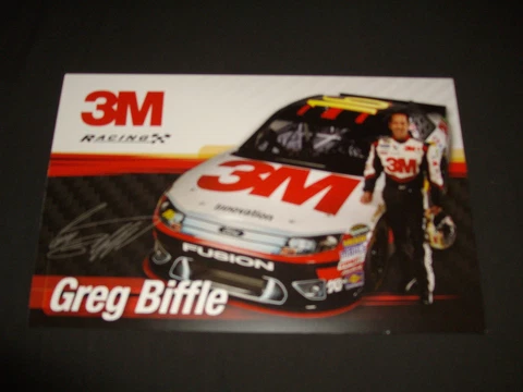 2012 GREG BIFFLE #16 3M NASCAR POSTCARD Cover