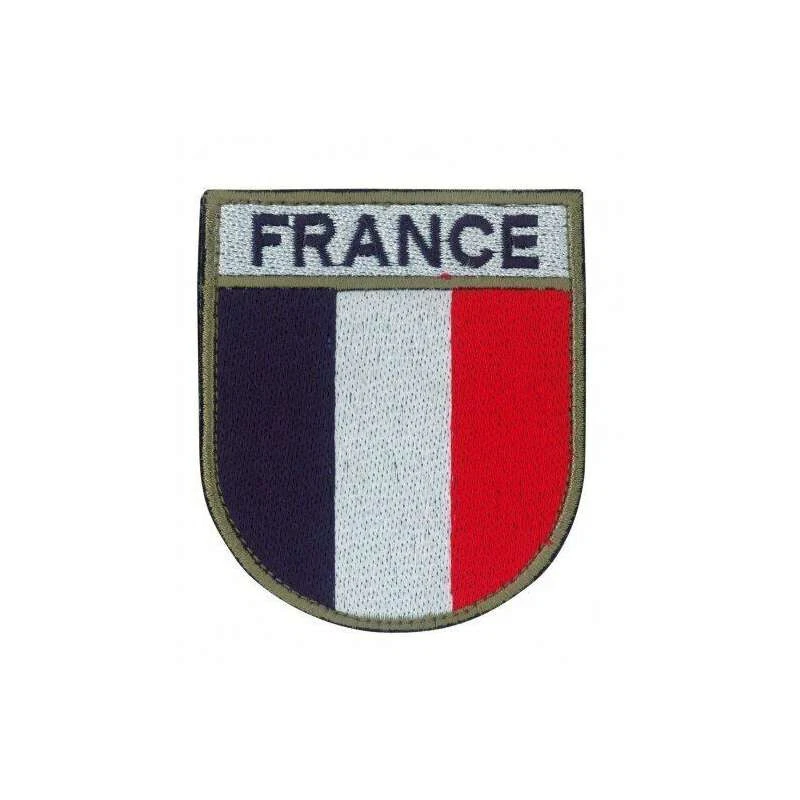 ECUSSON FRANCE AVEC SCRATCH PATCH DRAPEAU FRANCAIS HAUTE VISIBILITE 3 COULEURS - Photo 1/1