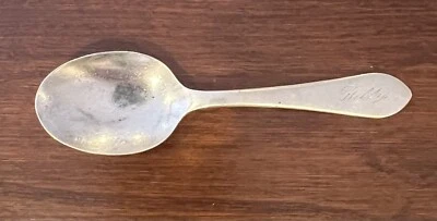 Cuchara bebé vintage de plata esterlina Frank M. Whiting 4 1/2" grabada “Billy” 1944 Foto 1 de 4