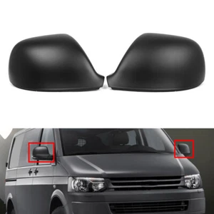 Rearview Mirror Caps Cover For Volkswagen Transporter T5 T5.1 T6 2010-2023 11 12 - Picture 1 of 8