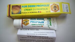 AurDerm Propolis cream psoriasis, skin lesions, skin burns, shingles, herpes