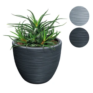 CASARIA® Blumentopf 30L 40x32cm Rillentopf mit Einsatz Kunststoff Übertopf - Bild 1 von 6