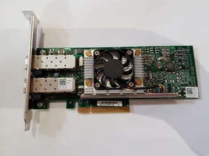 Dell Broadcom Dual Port 10GB SFP+ Fiber PCI-e x8 Fibre Full Height N20KJ 57810S - Bild 1 von 1