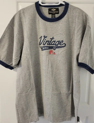 Quebec Nordiques Vintage T-Shirt NHL Colorado Avalanche Cover