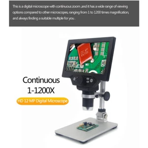 12MP 7inch LCD Display Magnifier Digital Electronic Microscope Monitor Soldering - Picture 1 of 8