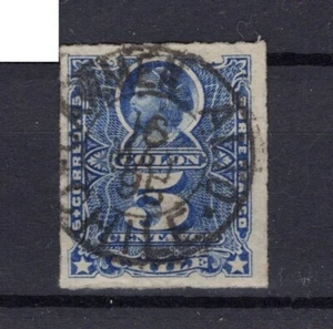 CHILE Kleinstadtstempel CARMEN ALTO auf 5c blau roulettiert 1895 - Bild 1 von 1
