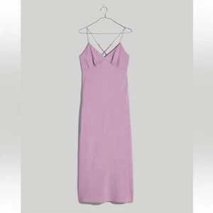 Madewell Women's Layton Midi Slip Dress Size 4 Purple Sundress Spaghetti Straps - Picture 1 of 10