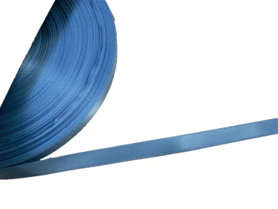 Copen Blue Single-Face Satin Ribbon 3/8" wide x 5 yards Schiff Polyester B65 - Image 1 of 4