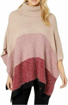 Poncho Suéter Topper Vince Camuto Mujer Bloque de Color Talla Única $68 Foto 1 de 3