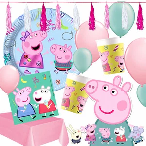 PEPPA PIG WUTZ CUMPLEAÑOS - vajilla decoración adornos cumpleaños infantil fiesta niños - Imagen 1 de 41